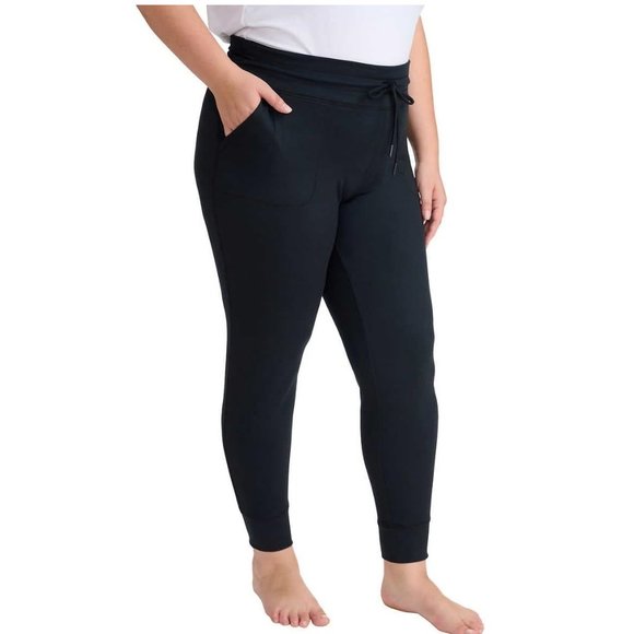 NWT Lole Women 2-Pack Drawstring Ribbed Cuff Jogger Black/Gray Size S $50 FLI177 - Picture 6 of 8